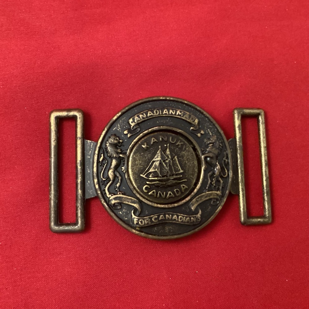 Kanuk Canada Canadian made for Canadian belt buckle